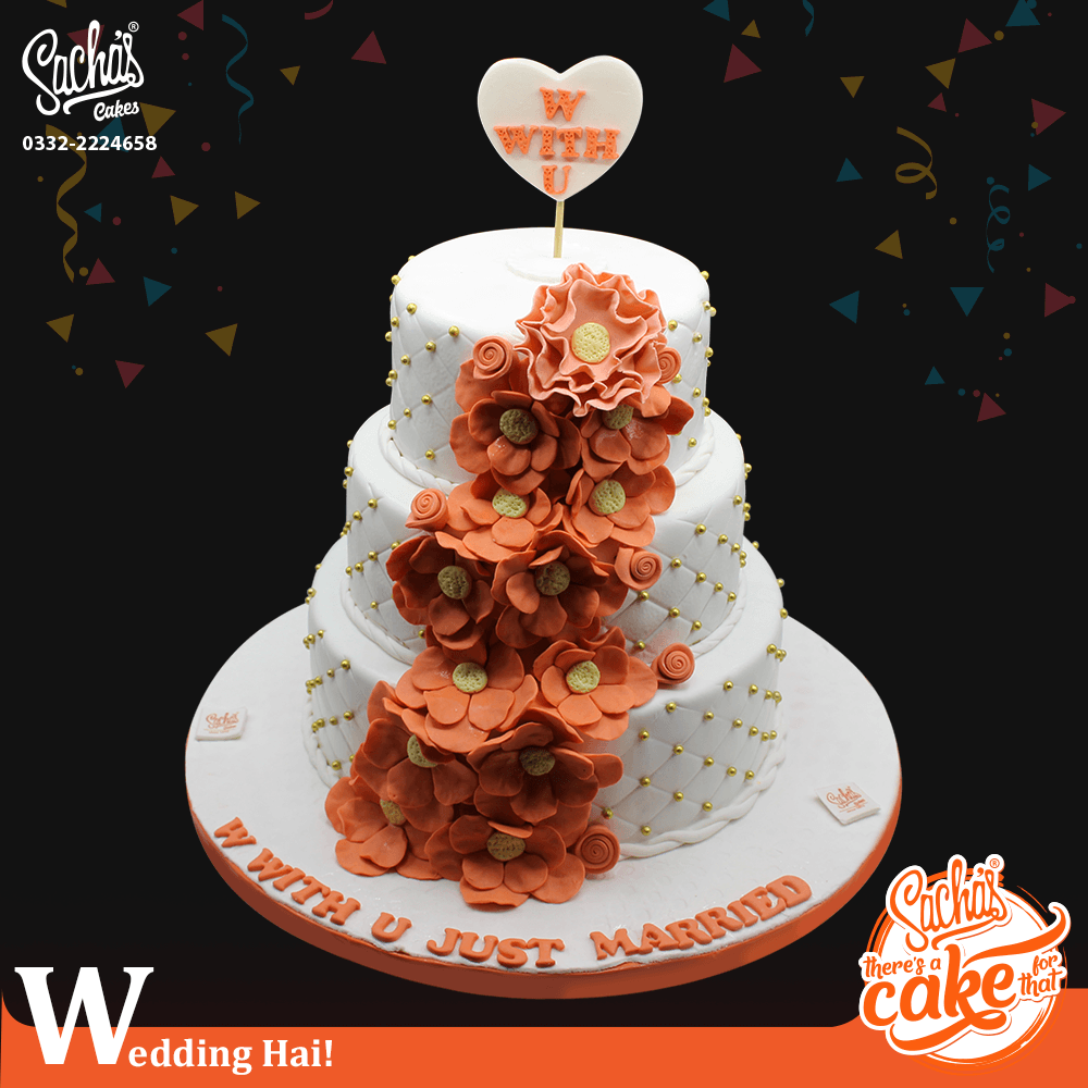 Wedding cake by Sacha's Cakes Sharfabad