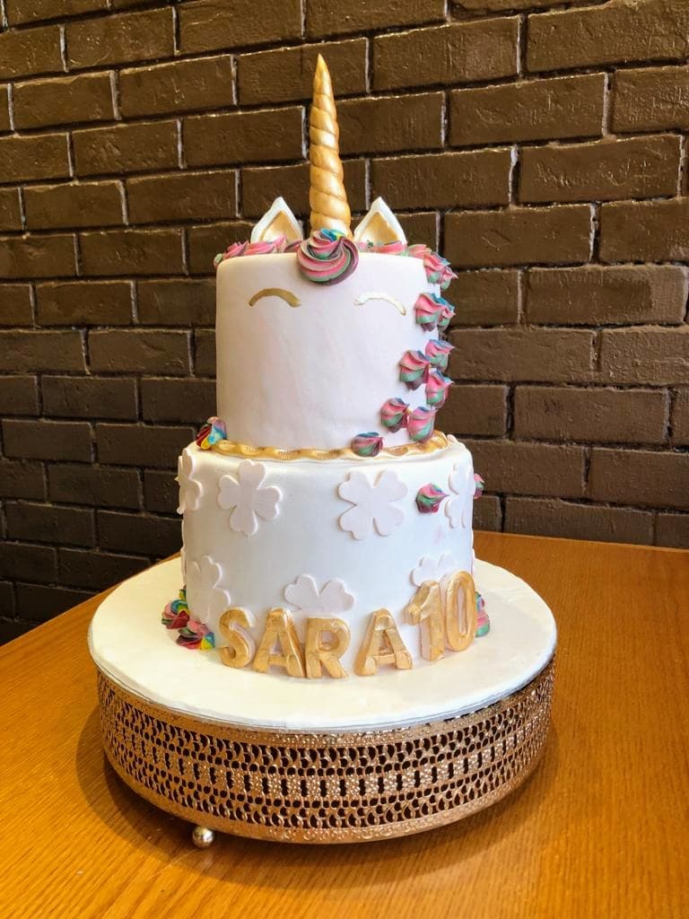 Wedding cake by Dan bakery and Restaurant in Johannesburg, ZA