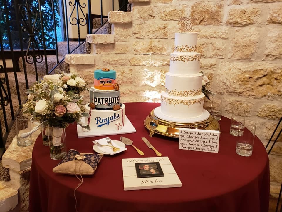 Wedding cake by Cakes & More Bakery