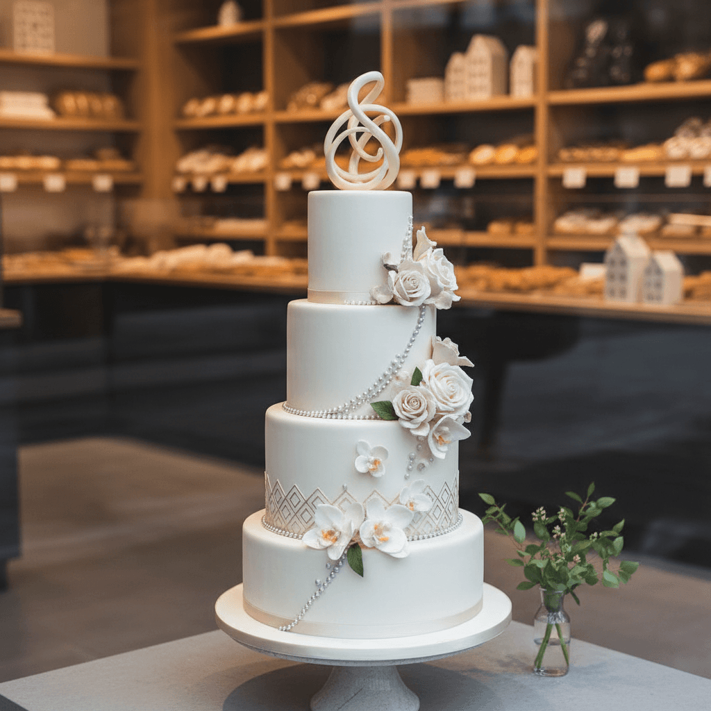 Wedding cake by Anjoy Pastry