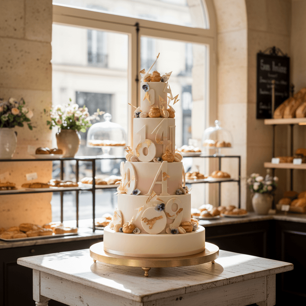 Wedding cake by Love and Cakes Paris (Gateaux d’anniversaire Birthday Number Letter Layer Cakes last minute)