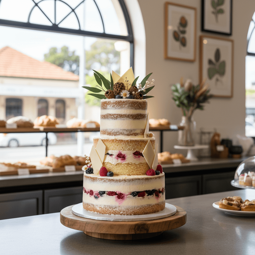 Wedding cake by THE HONEYCAKE Northbridge