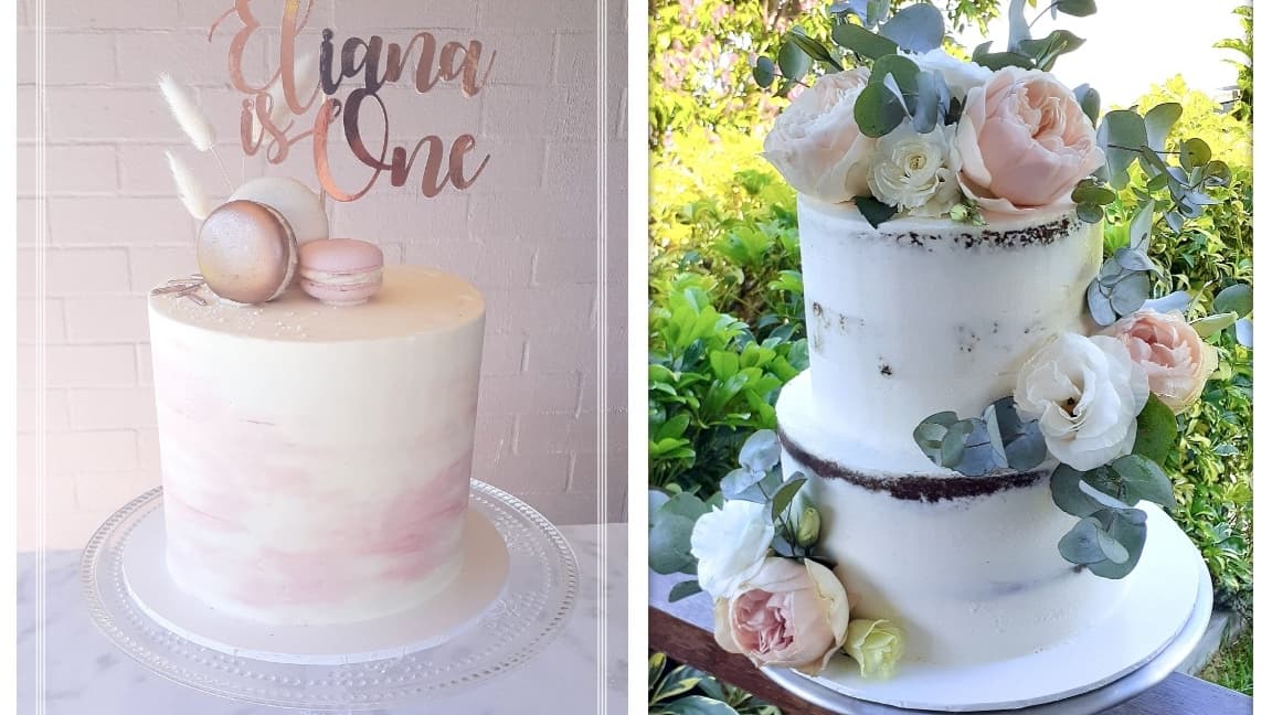 Wedding cake by Pop'n cakes Gold Coast