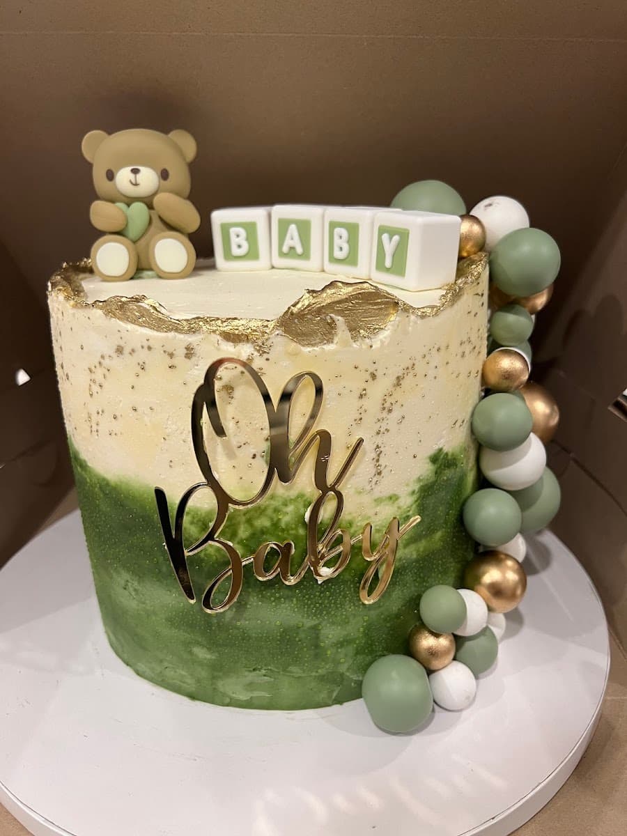 Wedding cake by Monumental Cakes in Boston, MA