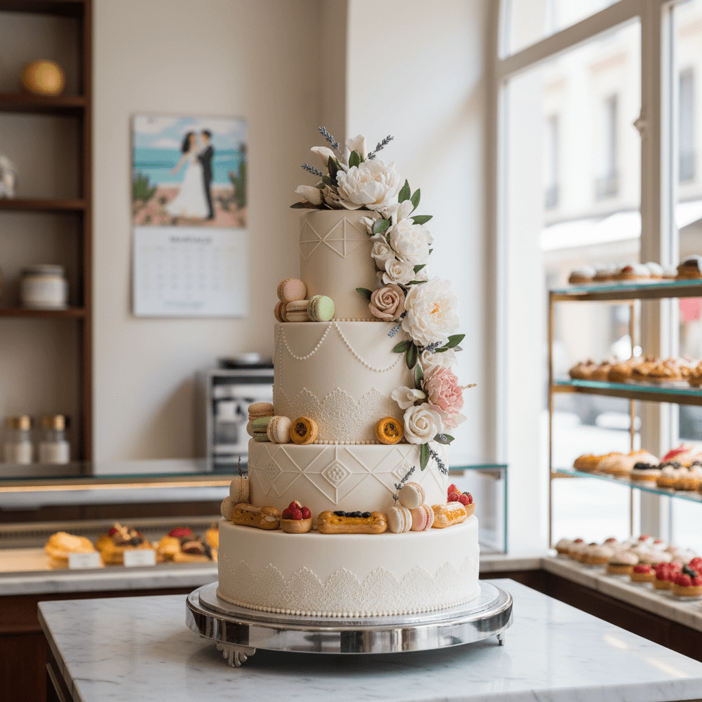 Wedding cake by Jonathan Le Pâtissier