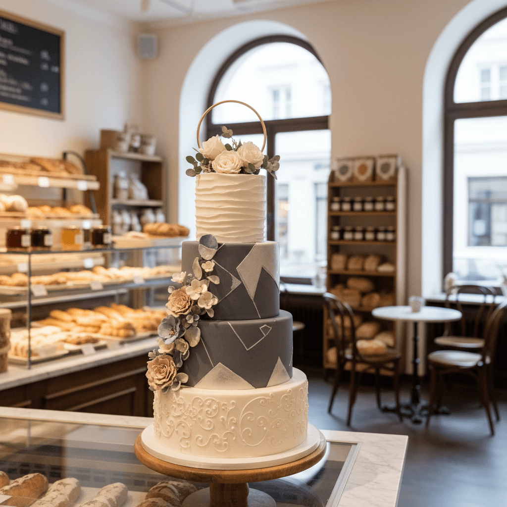 Wedding cake by Café Casa Lupika