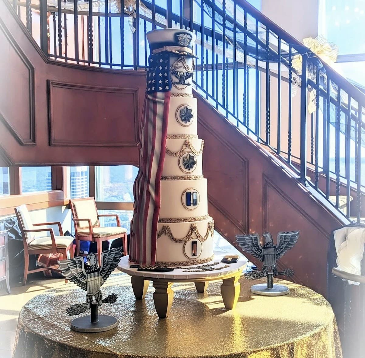 Wedding cake by For Goodness Cake Jax
