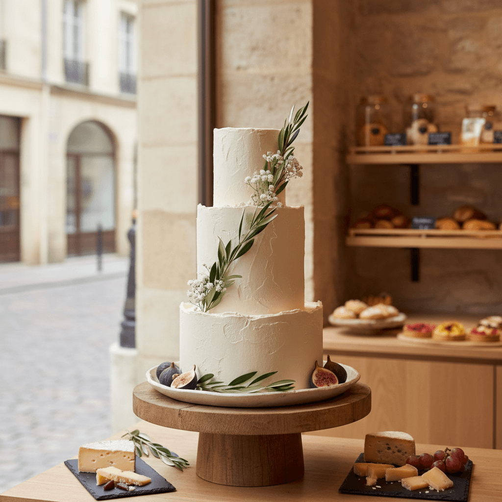 Wedding cake by BAG_Bakery Art Gallery - Boulangerie biologique & libre de gluten à Bordeaux
