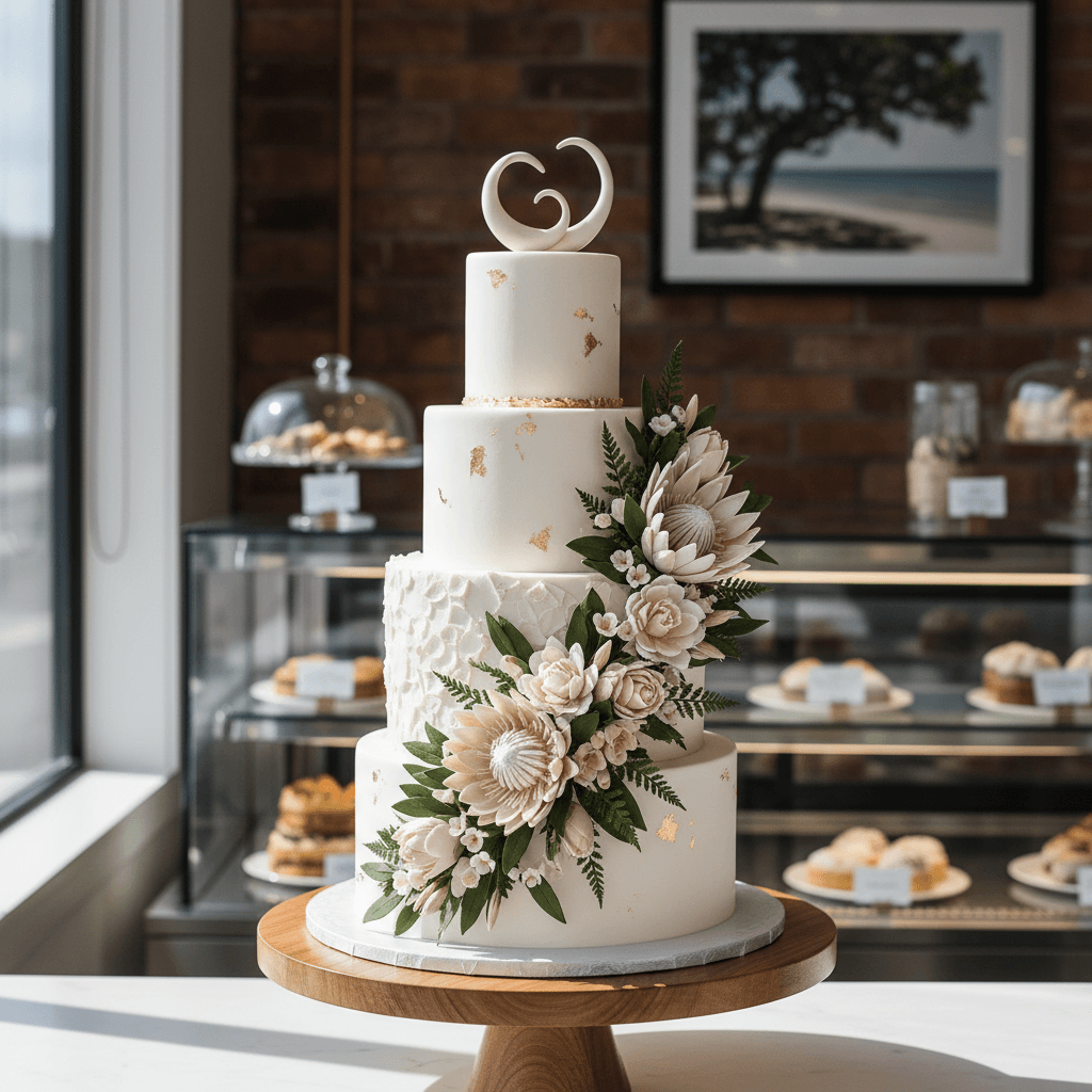 Wedding cake by Bluebells Cakery - Kingsland
