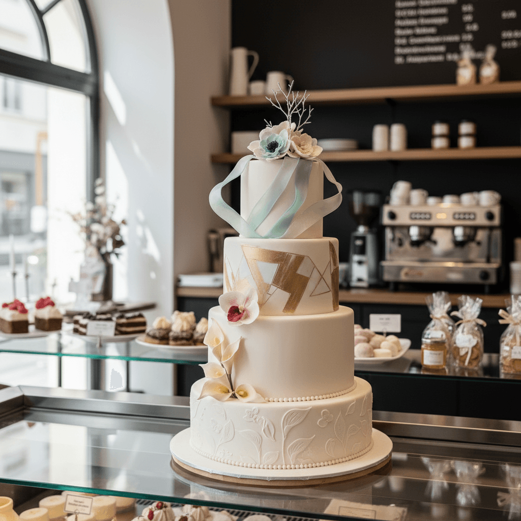 Wedding cake by Du Bonheur