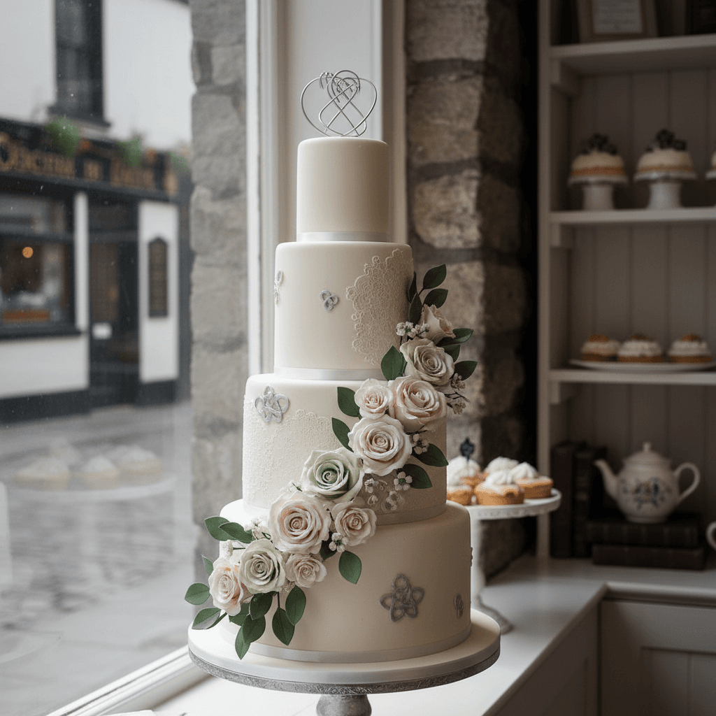 Wedding cake by Gourmet Tart Company