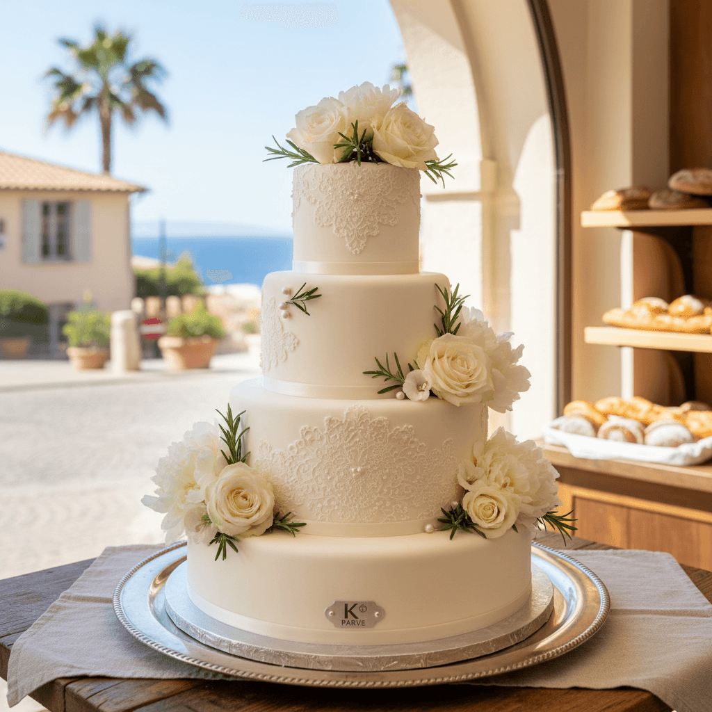 Wedding cake by BINYAMINE pâtisserie-traiteur (traiteur cacher/kosher/kacher/) traiteur, shabat, chabat, pessah 2025, halla, hallotes, כשר