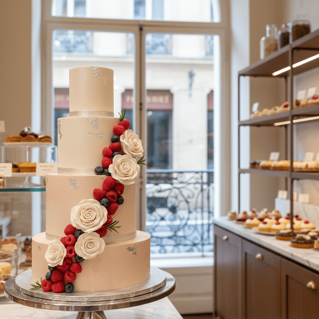 Wedding cake by Bes’cakes