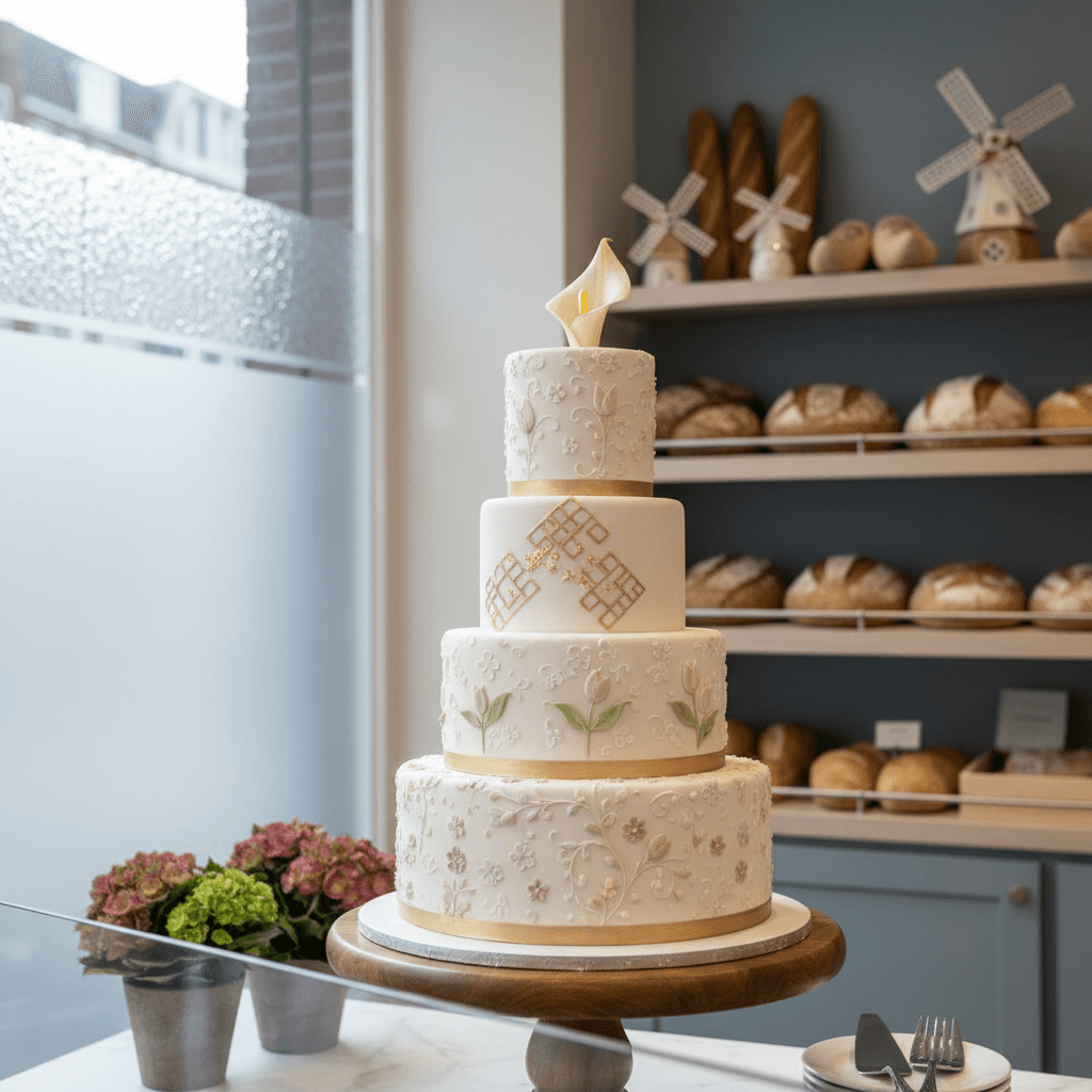Wedding cake by Cakes By Kee