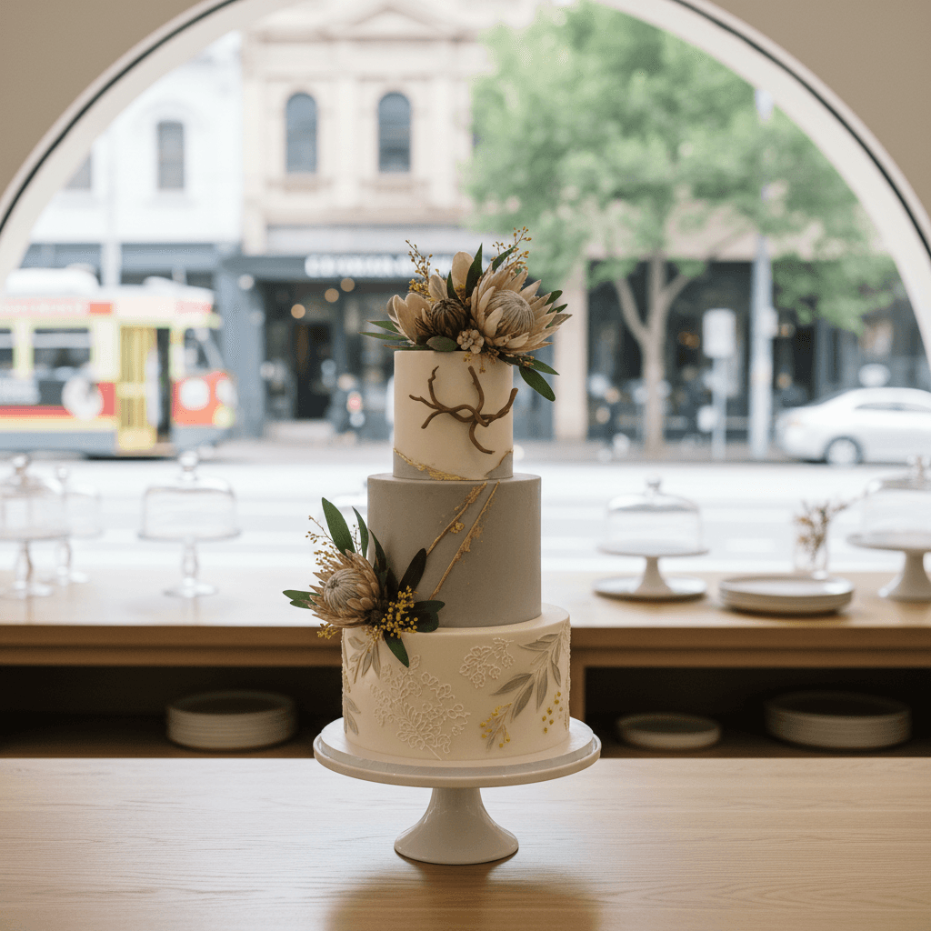 Wedding cake by Mad About Cakes