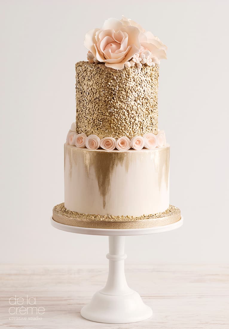 Wedding cake by De la Creme Creative Studio