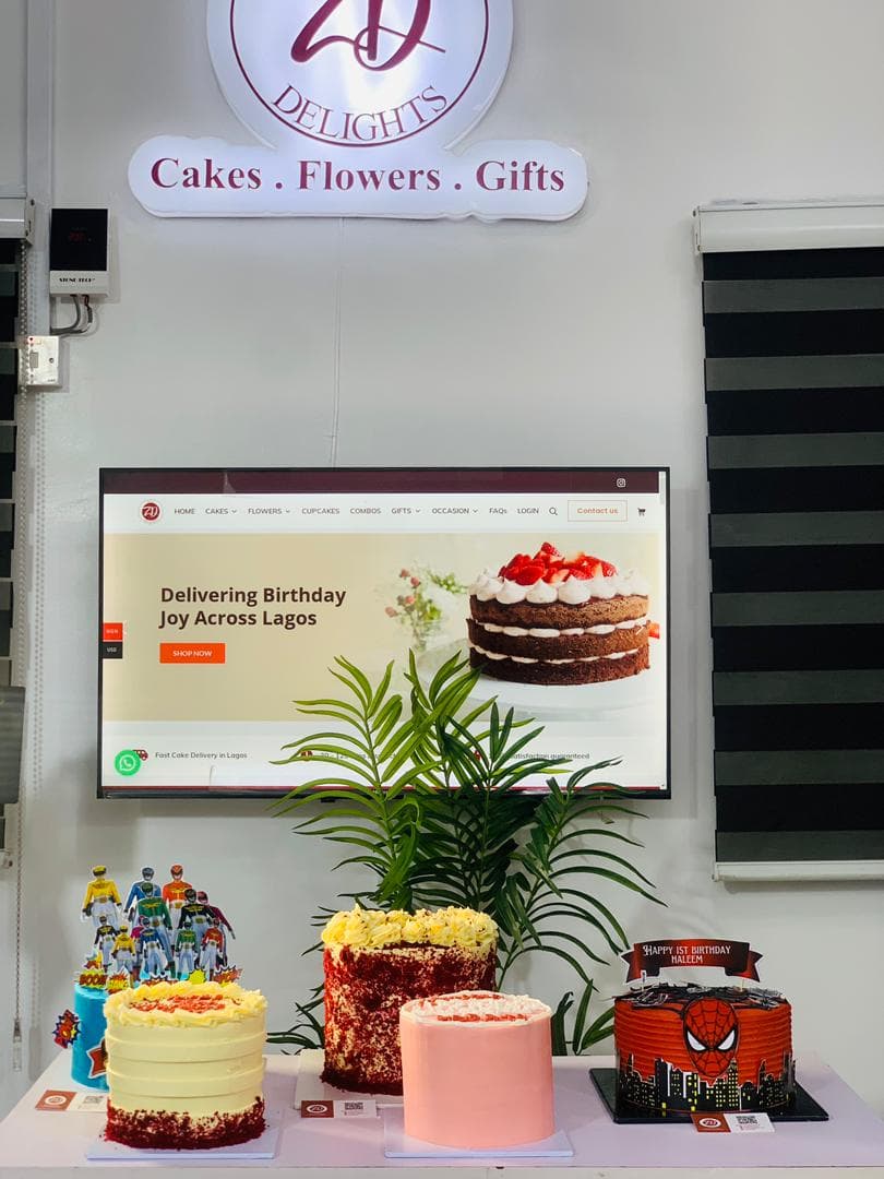 Wedding cake by Zuzu's Delights Same Day Cake & Fresh Flowers Delivery in Lagos