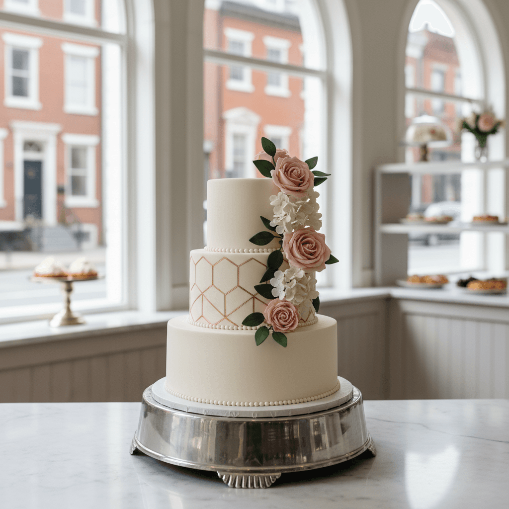 Wedding cake by The Cake Vault Phl