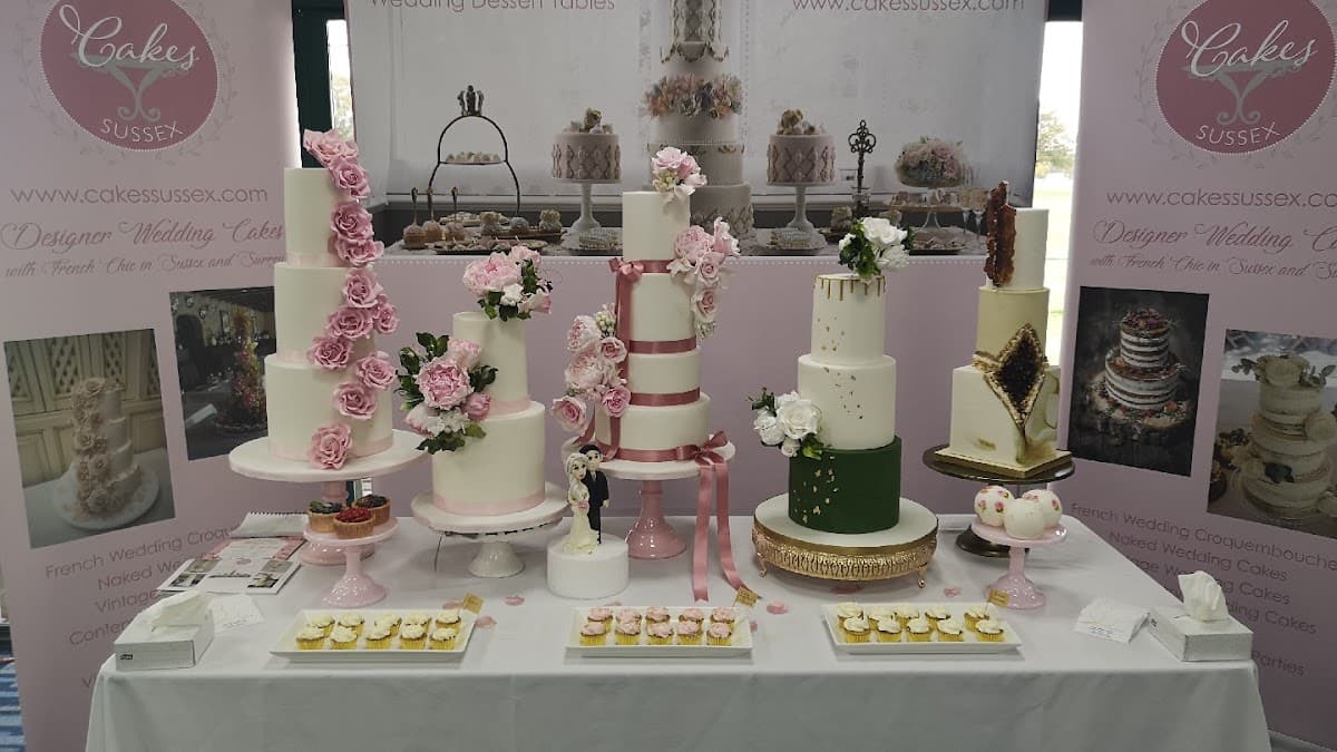 Wedding cake by Cakes Sussex