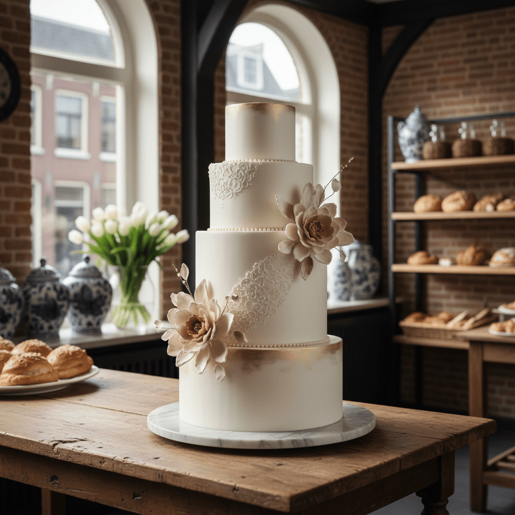 Wedding cake by Almond Bakery