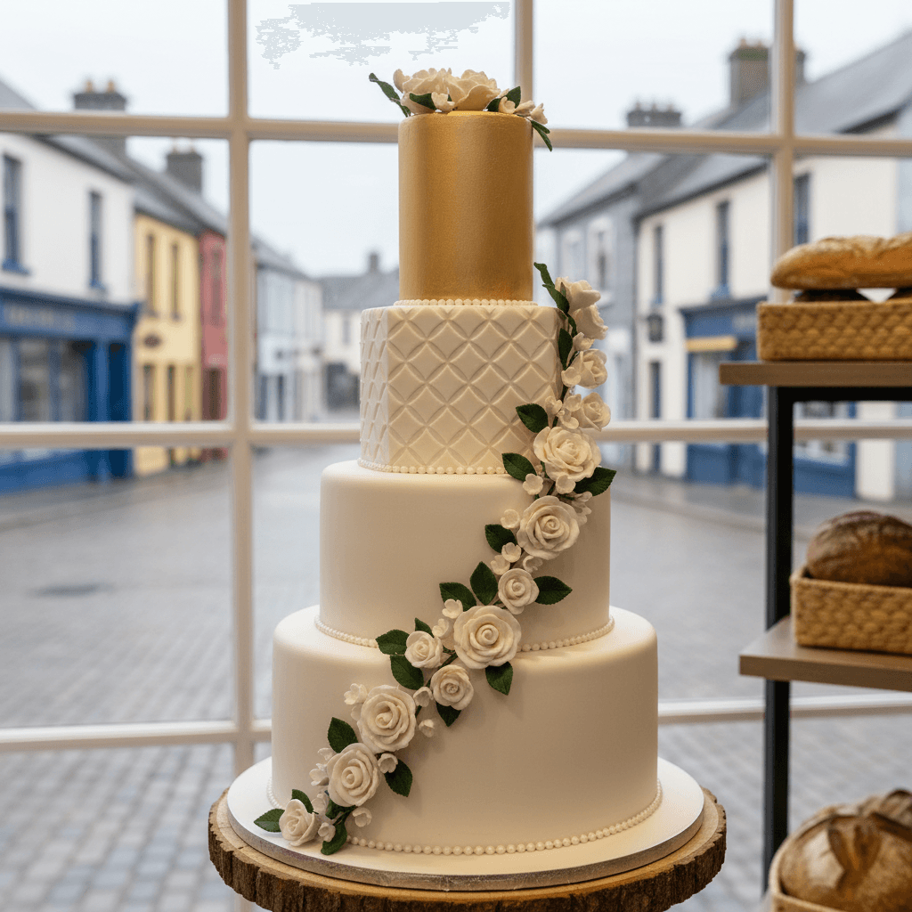 Wedding cake by O'Connors Bakery