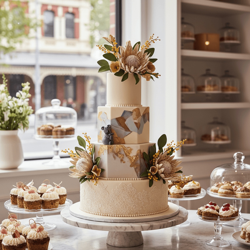 Wedding cake by Wedding Cakes Melbourne