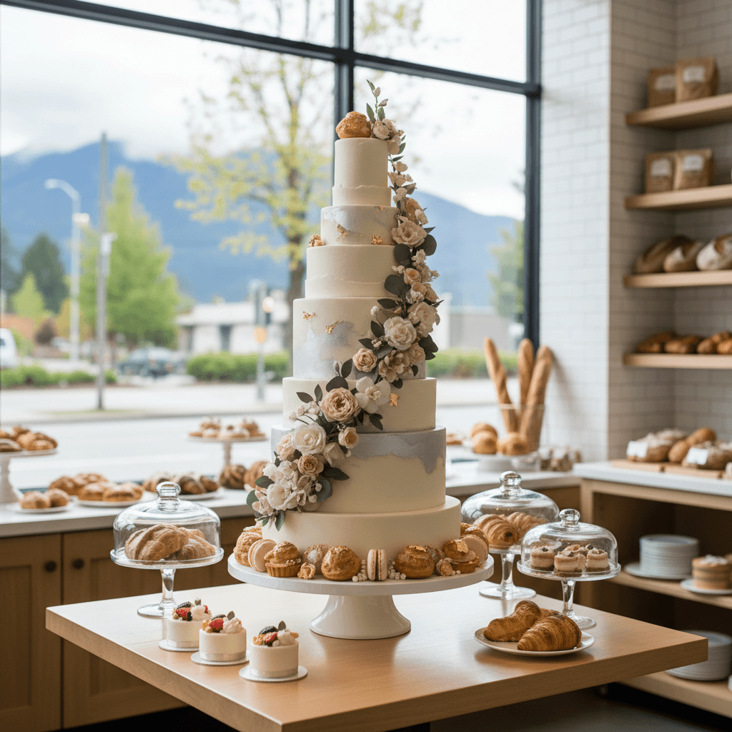 Wedding cake by Joconde Catering & Cakes (Previously Joconde Patisserie)