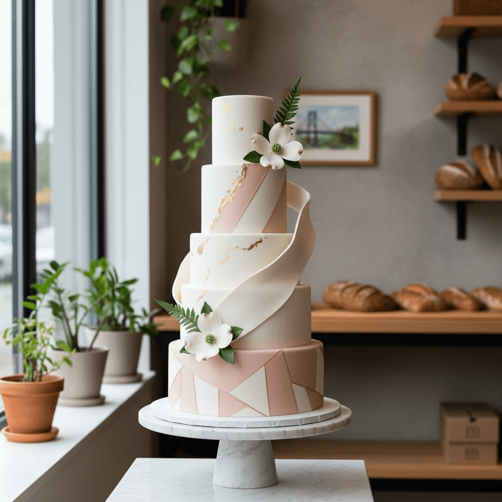 Wedding cake by Fern's Custom Cakes