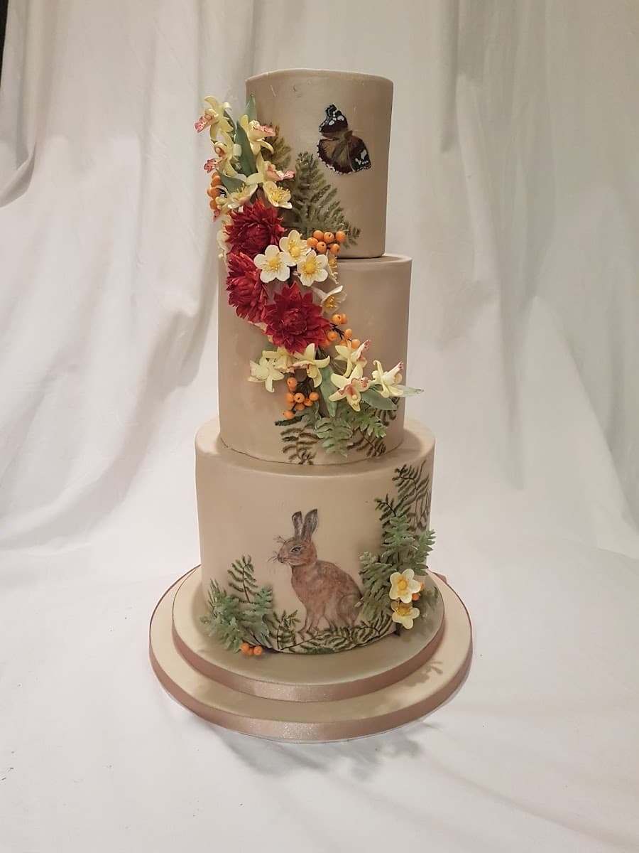 Wedding cake by The Sugar Florist exquisite cakes of York