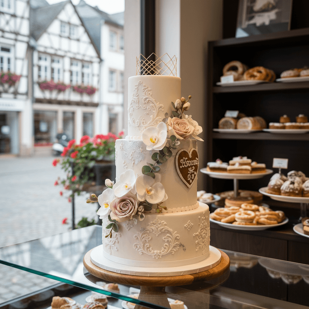 Wedding cake by Café Konditorei Radin قنادی رادین