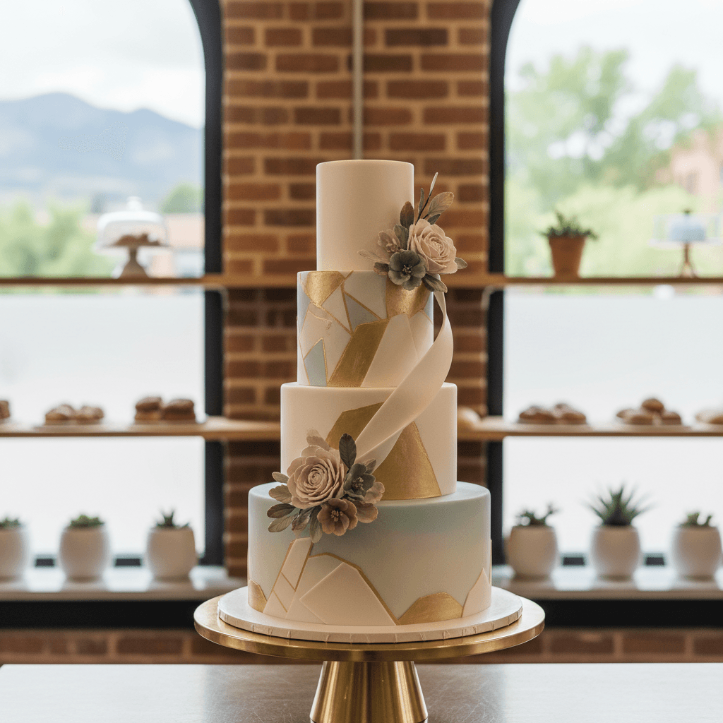 Wedding cake by The Petite Cakery (no storefront; advanced order only)
