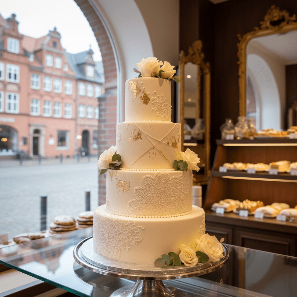 Wedding cake by Cakes and Crumbs by Elke