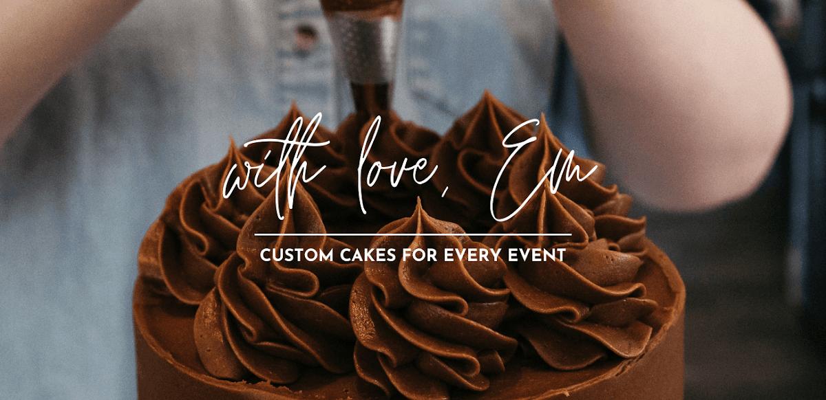 Wedding cake by With Love, Em - Custom Cakes