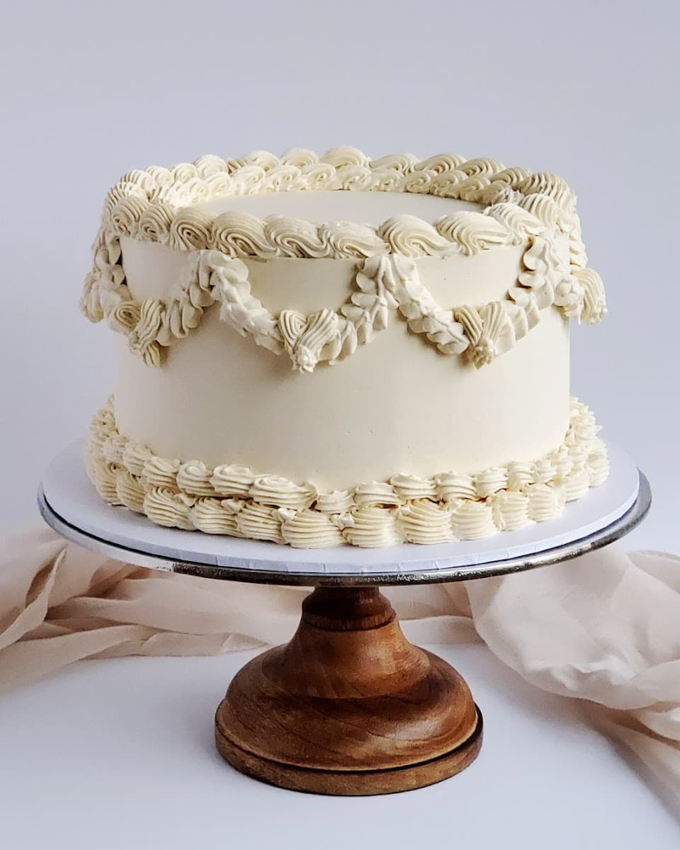 Wedding cake by Cakes by Angie
