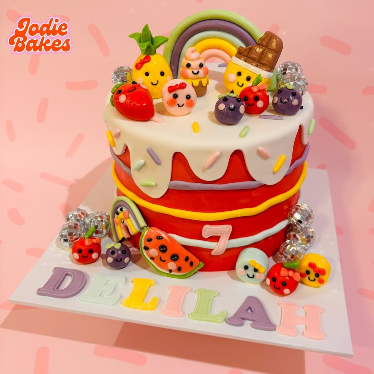 Wedding cake by Jodie Bakes - Bespoke Cake Baker & Wholesale Baker, Leeds
