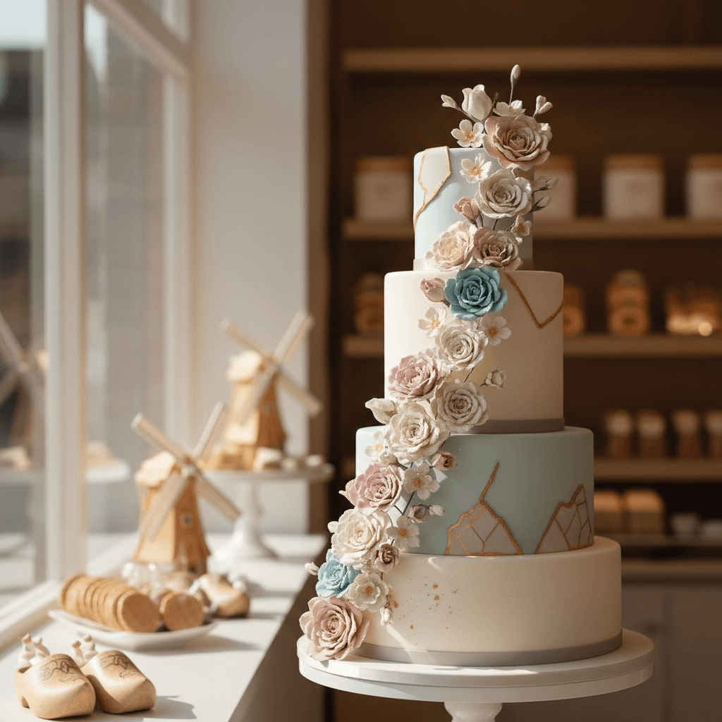 Wedding cake by Radha's Bespoke Bakes